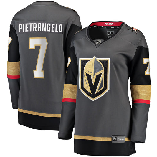 Alex Pietrangelo Vegas Golden Knights Fanatics Branded Women's Alternate Breakaway Player Jersey - Gray