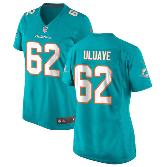 Alama Uluave Miami Dolphins Nike Women's Game Jersey - Aqua