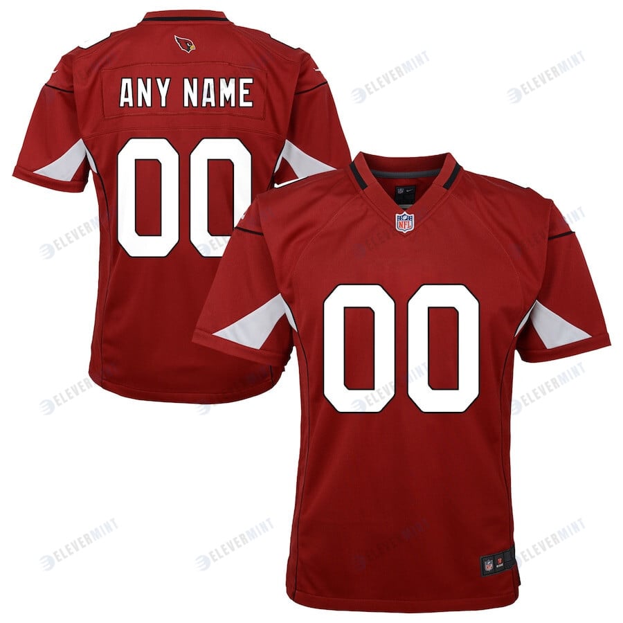 Arizona Cardinals Youth Team Custom Game Jersey - Cardinal