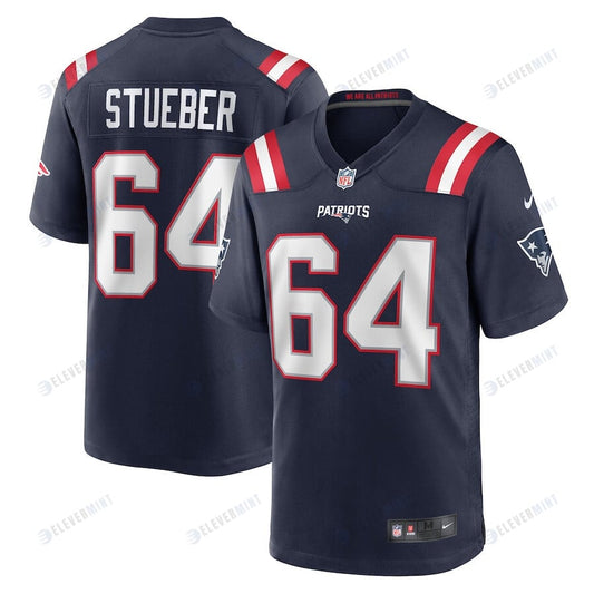 Andrew Stueber New England Patriots Game Player Jersey - Navy